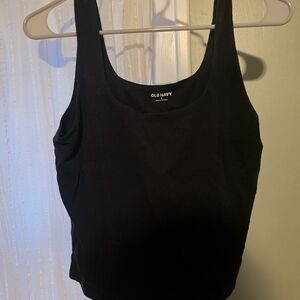 Old Navy Black Scoop Neck Tank